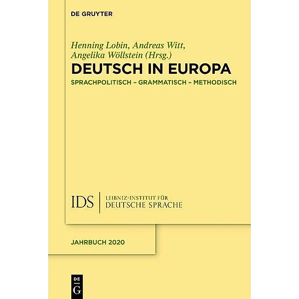 Deutsch in Europa / Jahrbuch des Instituts für Deutsche Sprache Bd.2020