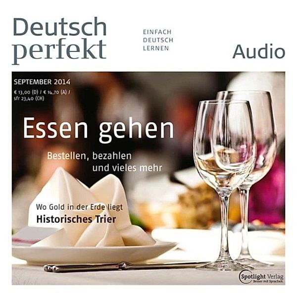 Deutsch perfekt Audio - Deutsch lernen Audio - Essen gehen, Spotlight Verlag