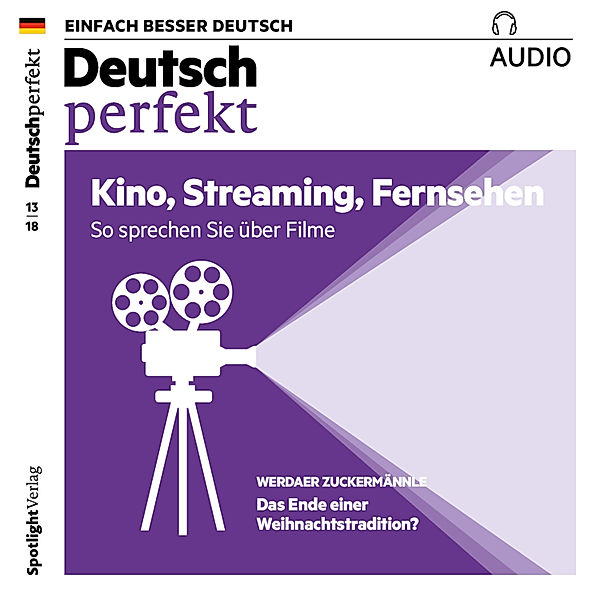 Deutsch perfekt Audio - Deutsch lernen Audio - Kino, Streaming, Fernsehen, Spotlight Verlag