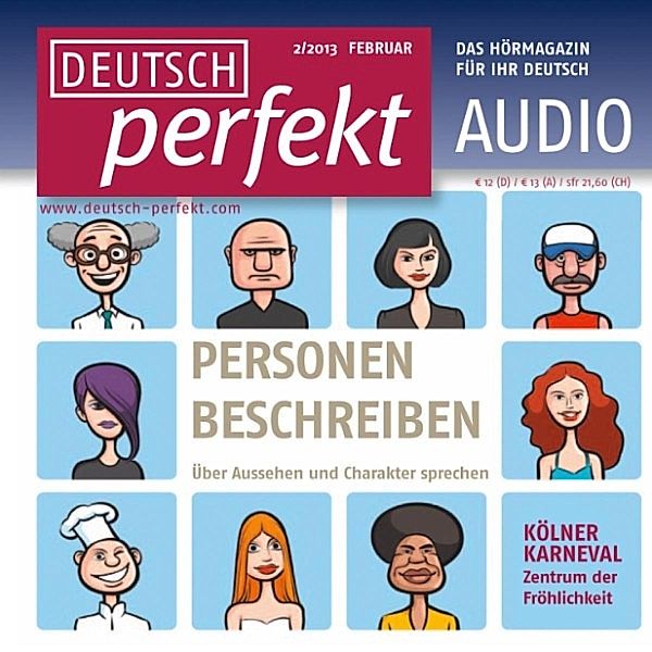 Deutsch perfekt Audio - Deutsch lernen Audio - Personen beschreiben, Spotlight Verlag