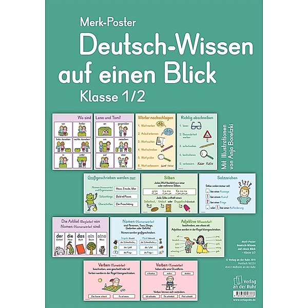 Deutsch-Wissen auf einen Blick - Klasse 1/2, Redaktionsteam Verlag an der Ruhr