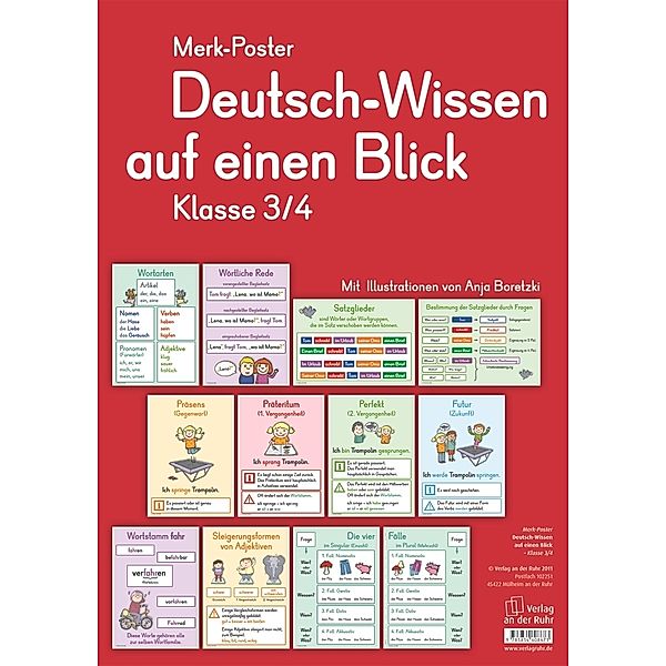 Deutsch-Wissen auf einen Blick - Klasse 3/4, Redaktionsteam Verlag an der Ruhr