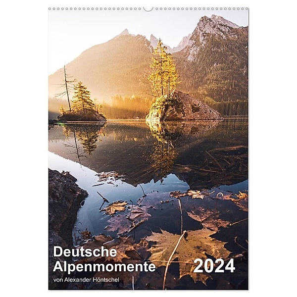 Deutsche Alpenmomente (Wandkalender 2024 DIN A2 hoch), CALVENDO Monatskalender, Alexander Höntschel