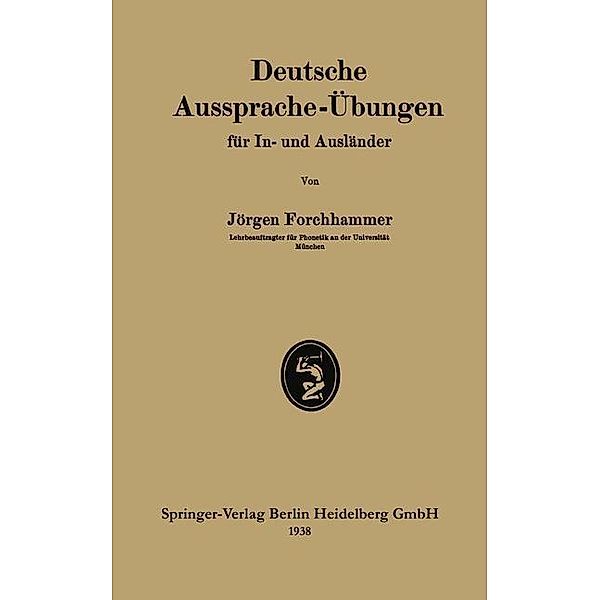 Deutsche Aussprache-Übungen für In- und Ausländer, Jørgen Forchhammer