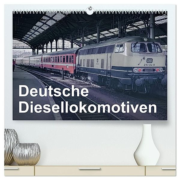 Deutsche Diesellokomotiven (hochwertiger Premium Wandkalender 2025 DIN A2 quer), Kunstdruck in Hochglanz, Calvendo, Michael Schulz-Dostal