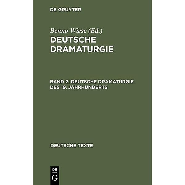 Deutsche Dramaturgie des 19. Jahrhunderts