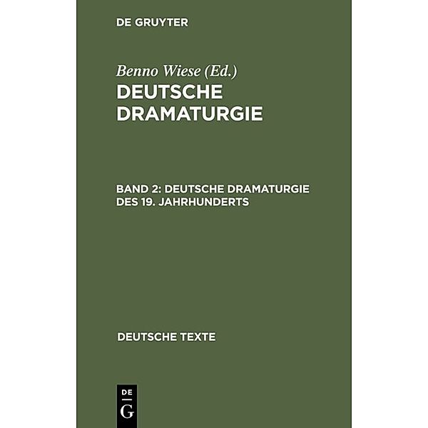 Deutsche Dramaturgie des 19. Jahrhunderts