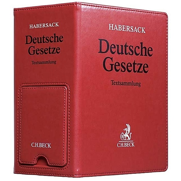 Deutsche Gesetze  Premium-Ordner 86 mm in Lederoptik mit integrierter Buchstütze
