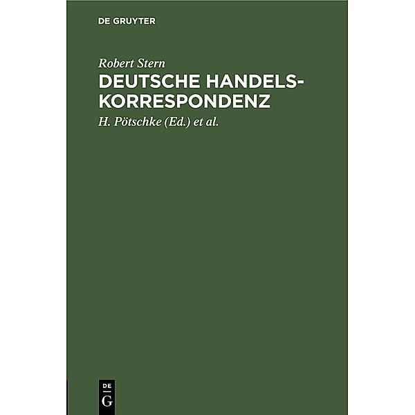 Deutsche Handelskorrespondenz, Robert Stern