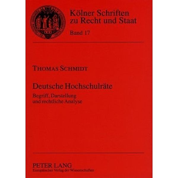 Deutsche Hochschulräte, Thomas Schmidt