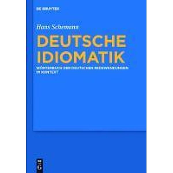 Deutsche Idiomatik, Hans Schemann