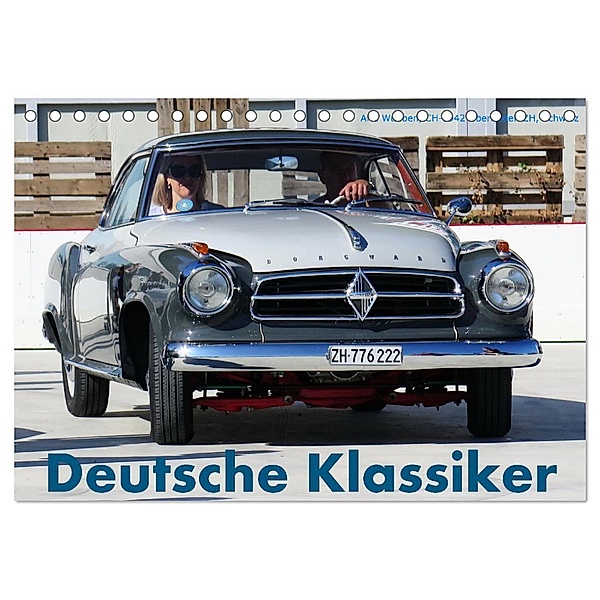 Deutsche Klassiker (Tischkalender 2024 DIN A5 quer), CALVENDO Monatskalender, Arie Wubben