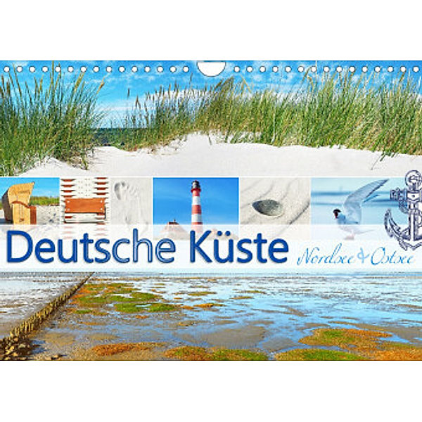 Deutsche Küste - Nordsee und Ostsee (Wandkalender 2022 DIN A4 quer), Georg Hergenhan