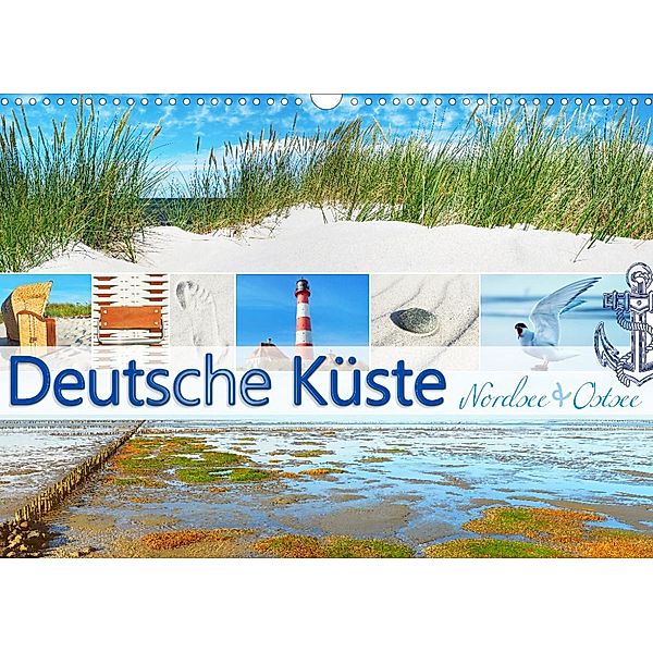 Deutsche Küste - Nordsee und Ostsee (Wandkalender 2023 DIN A3 quer), Georg Hergenhan