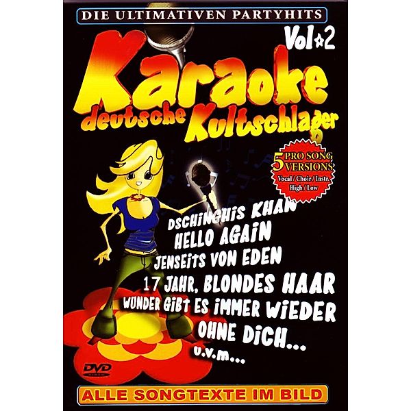 Deutsche Kultschlager Vol.2, Karaoke