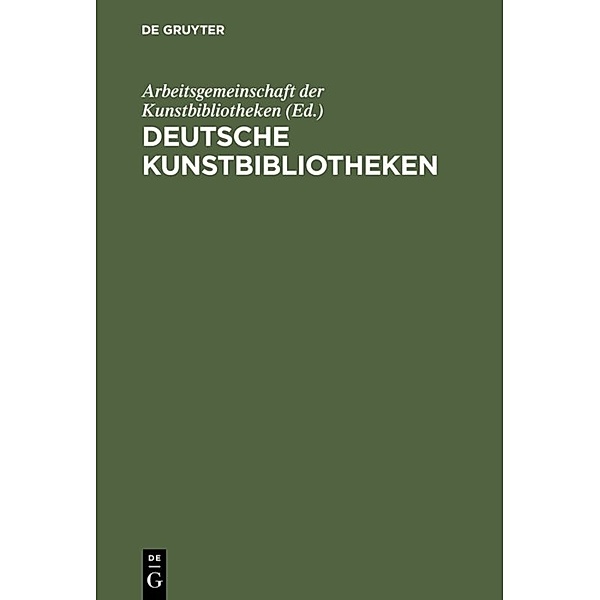 Deutsche Kunstbibliotheken / German Art Libraries