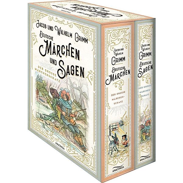 Deutsche Märchen und Sagen (2 Bände im Schuber), Wilhelm Grimm, Jacob Grimm