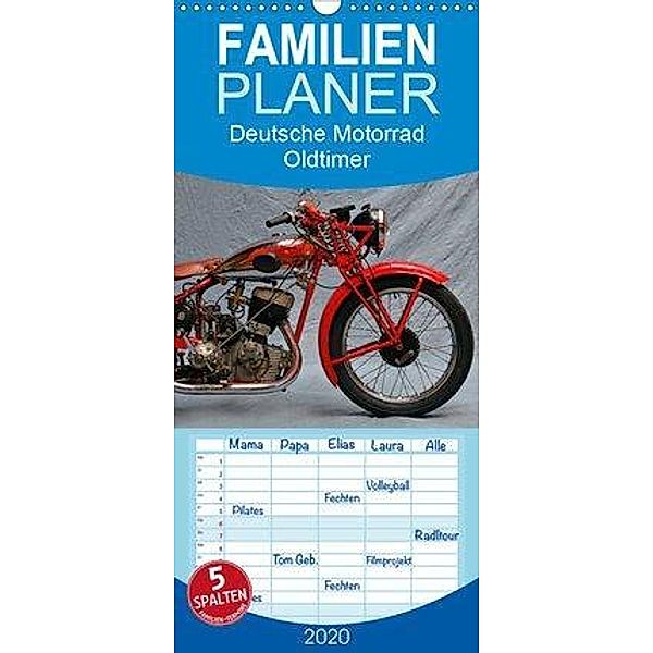 Deutsche Motorrad Oldtimer - Familienplaner hoch (Wandkalender 2020 , 21 cm x 45 cm, hoch), Ingo Laue