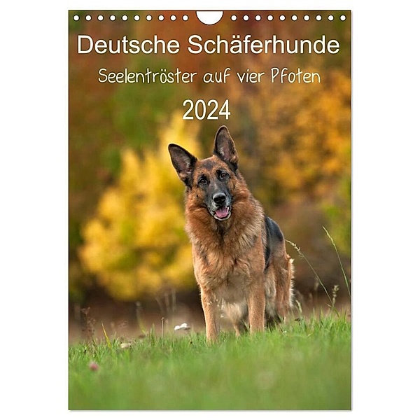 Deutsche Schäferhunde - Seelentröster auf vier Pfoten (Wandkalender 2024 DIN A4 hoch), CALVENDO Monatskalender, Petra Schiller