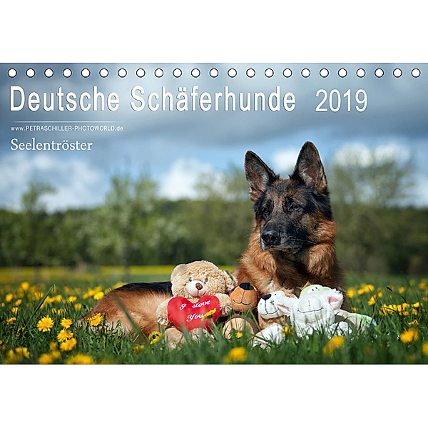 Deutsche Schäferhunde Seelentröster (Tischkalender 2019 DIN A5 quer), Petra Schiller