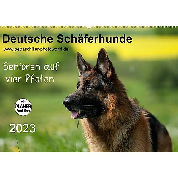 Deutsche Schäferhunde - Senioren auf vier Pfoten (Wandkalender 2023 DIN A2 quer), Petra Schiller