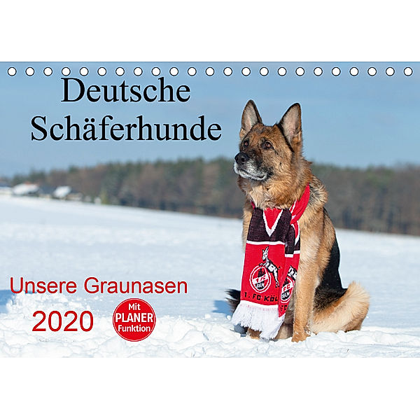 Deutsche Schäferhunde Unsere Graunasen (Tischkalender 2020 DIN A5 quer), Petra Schiller