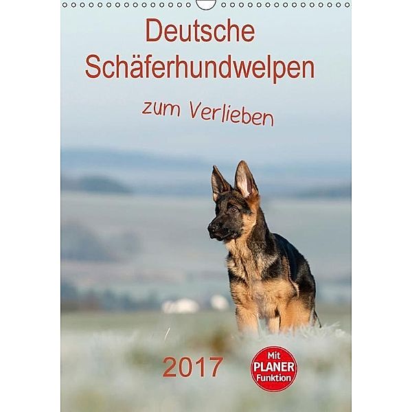 Deutsche Schäferhundwelpen zum Verlieben (Wandkalender 2017 DIN A3 hoch), Petra Schiller