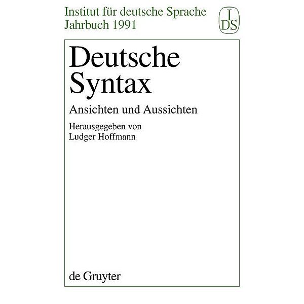 Deutsche Syntax / Jahrbuch des Instituts für Deutsche Sprache