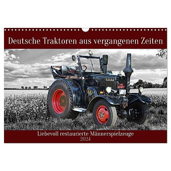 Deutsche Traktoren aus vergangenen Zeiten (Wandkalender 2024 DIN A3 quer), CALVENDO Monatskalender, Claudia Kleemann