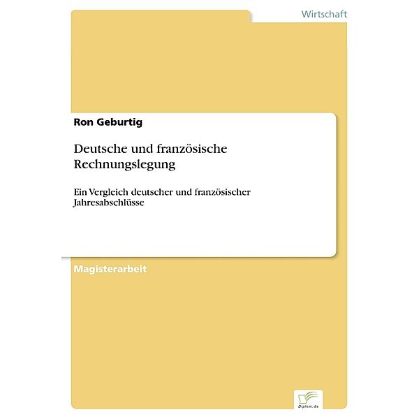 Deutsche und französische Rechnungslegung, Ron Geburtig