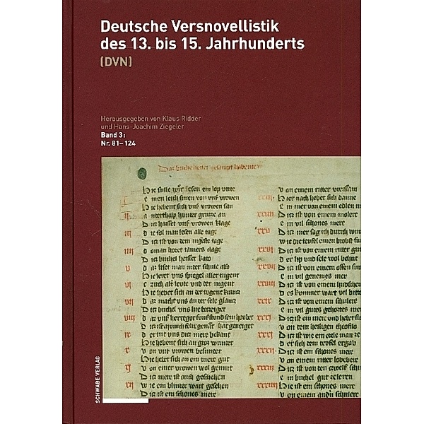 Deutsche Versnovellistik des 13. bis 15. Jahrhunderts (DVN).Bd.3