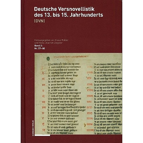 Deutsche Versnovellistik des 13. bis 15. Jahrhunderts (DVN).Bd.2