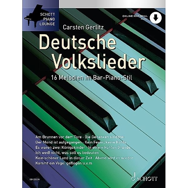 Deutsche Volkslieder, für Klavier