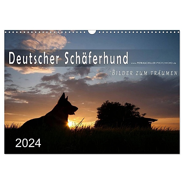 Deutscher Schäferhund / CH-Version (Wandkalender 2024 DIN A3 quer), CALVENDO Monatskalender, Petra Schiller