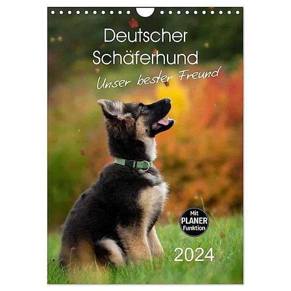 Deutscher Schäferhund - unser bester Freund (Wandkalender 2024 DIN A4 hoch), CALVENDO Monatskalender, Petra Schiller