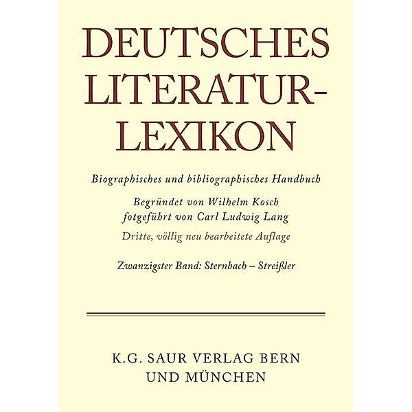 Deutsches Literatur-Lexikon Band 20 / Deutsches Literatur-Lexikon