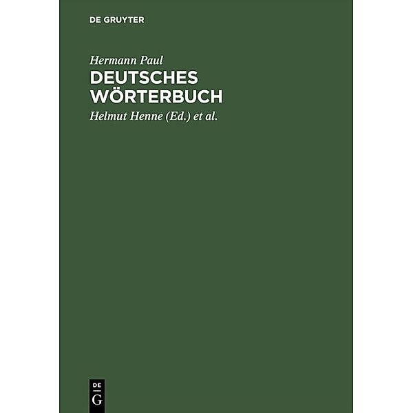 Deutsches Wörterbuch, Hermann Paul