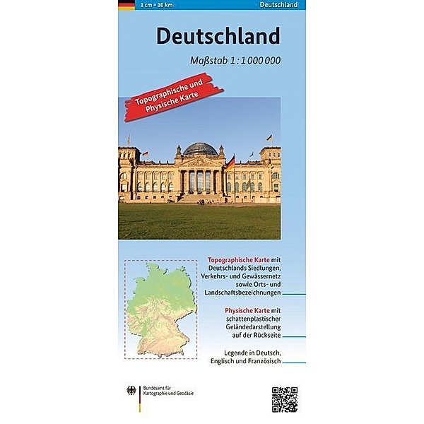 Deutschland 1: 1 000 000, BKG - Bundesamt für Kartographie und Geodäsie