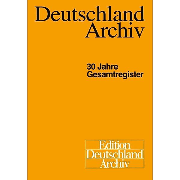 Deutschland Archiv, Gisela Helwig, Hans-Georg Golz, Christel Marten