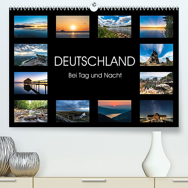 Deutschland - Bei Tag und Nacht (Premium, hochwertiger DIN A2 Wandkalender 2023, Kunstdruck in Hochglanz), Alexander Michaelis