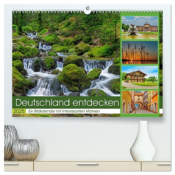 Deutschland entdecken (hochwertiger Premium Wandkalender 2025 DIN A2 quer), Kunstdruck in Hochglanz, Calvendo, Ursula Di Chito