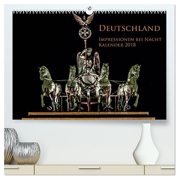 Deutschland Impressionen bei Nacht (hochwertiger Premium Wandkalender 2024 DIN A2 quer), Kunstdruck in Hochglanz, Thomas Marufke