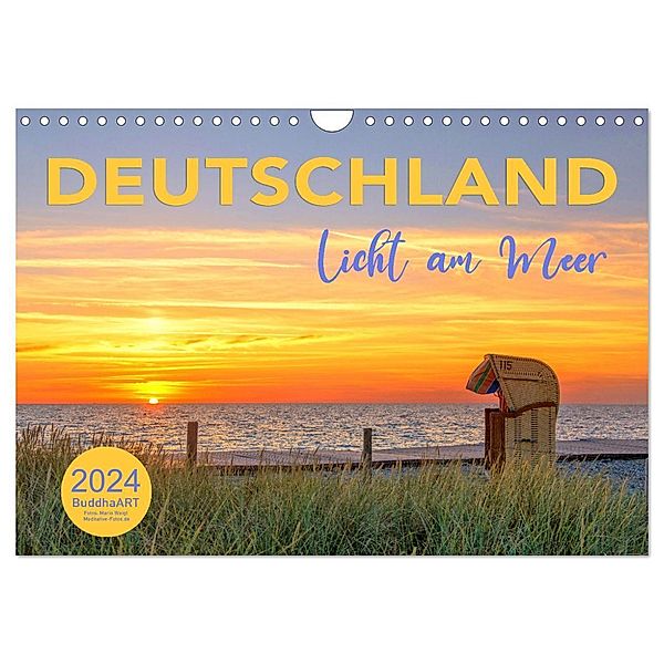 DEUTSCHLAND - Licht am Meer (Wandkalender 2024 DIN A4 quer), CALVENDO Monatskalender, BuddhaART