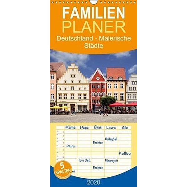 Deutschland - Malerische Städte - Familienplaner hoch (Wandkalender 2020 , 21 cm x 45 cm, hoch), Thomas Becker