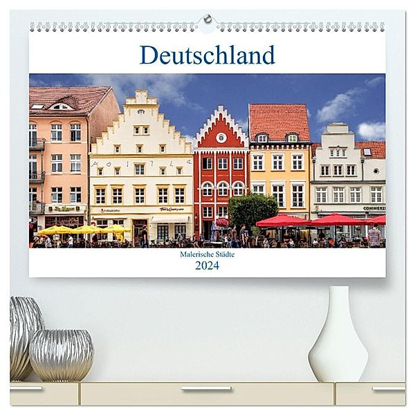 Deutschland - Malerische Städte (hochwertiger Premium Wandkalender 2024 DIN A2 quer), Kunstdruck in Hochglanz, Thomas Becker