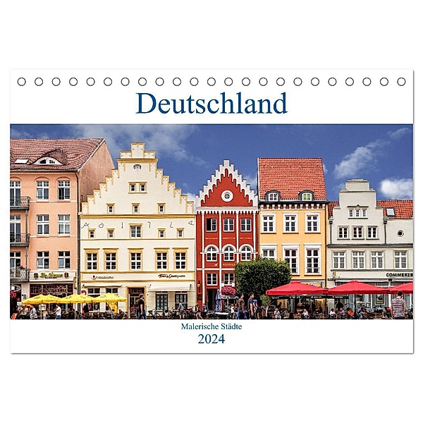 Deutschland - Malerische Städte (Tischkalender 2024 DIN A5 quer), CALVENDO Monatskalender, Thomas Becker