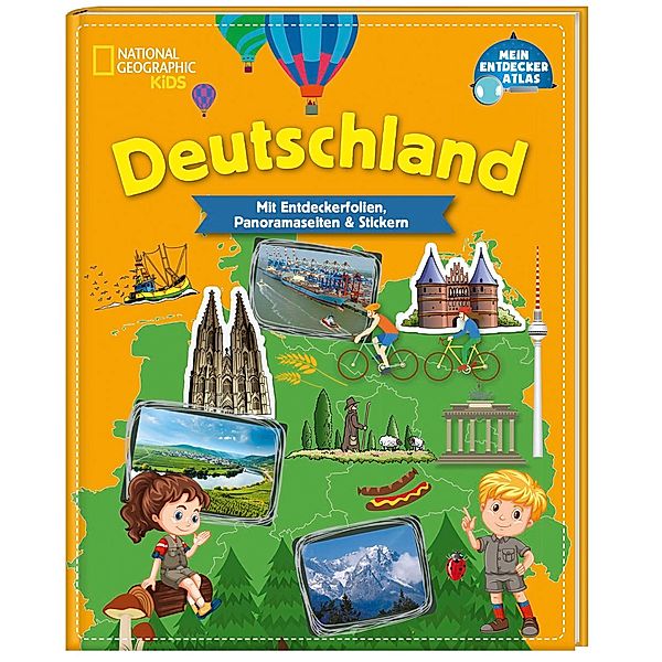 Deutschland - Mein Entdeckeratlas mit Entdeckerfolien, Panoramaseiten & Stickern