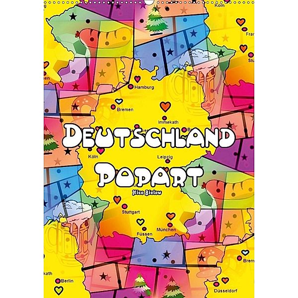 Deutschland Popart von Nico Bielow (Wandkalender 2020 DIN A2 hoch), Nico Bielow