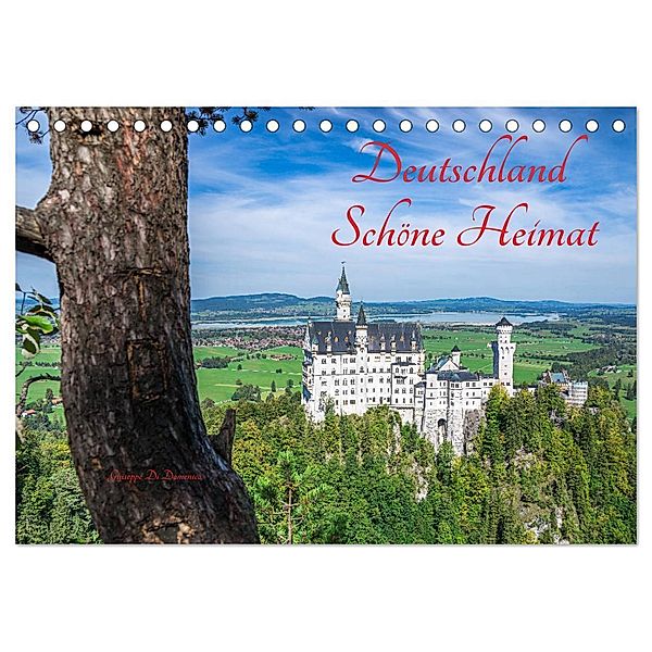 Deutschland Schöne Heimat (Tischkalender 2024 DIN A5 quer), CALVENDO Monatskalender, Giuseppe Di Domenico