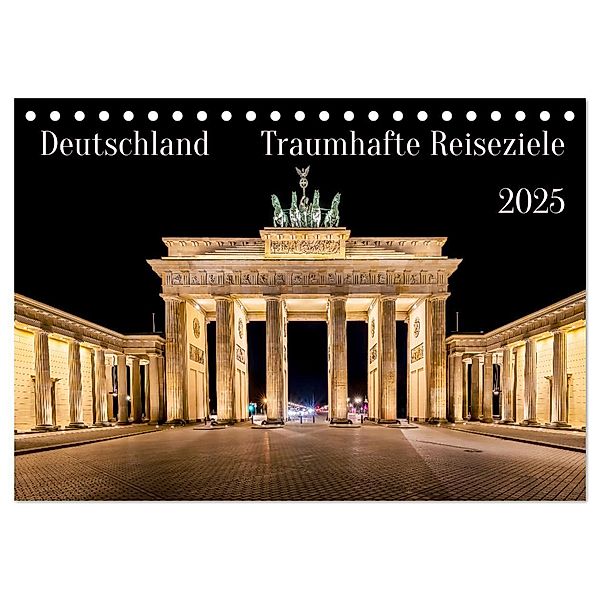 Deutschland - Traumhafte Reiseziele (Tischkalender 2025 DIN A5 quer), CALVENDO Monatskalender, Calvendo, Uwe Herzog